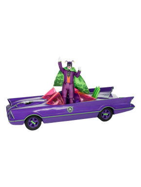 Figura Y Vehículo Batman 66 Batmobil With Joker (Gold Label) Dc Retro