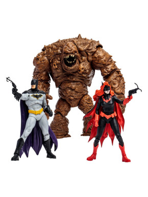 Figuras Multipack Clayface, Batman & Batwoman (Dc Rebirth) (Gold Label) 18 Cm Dc Multiverse