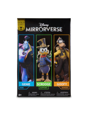 Figuras Combopack Genie, Scrooge Mcduck & Goofy (Gold Label) 13 - 18 Cm Disney Mirrorverse