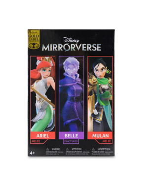 Figuras Princess Pack Mulan, Belle (Fractured) & Ariel (Gold Label) 13 - 18 Cm Disney Mirrorverse