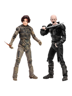 Figuras Paul Atreides & Feyd-Rautha Harkonnen 18 Cm Dune: Parte Dos