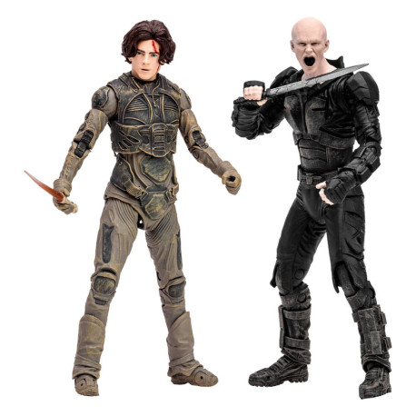 Figuras Paul Atreides & Feyd-Rautha Harkonnen 18 Cm Dune: Parte Dos