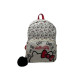 Mini Mochila mosaico Hello Kitty blanca 25 cm