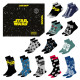 Caja regalo 12 pares calcetines Star Wars talla 40/46