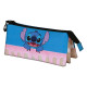 Disney Lilo y Stitch Cake Estuche Portatodo Triple, Azul