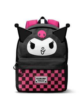 Sanrio Kuromi Chess Mochila HS FAN 2.2, Negro