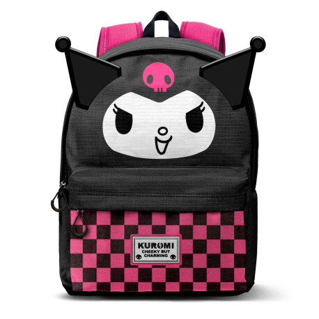 Sanrio Kuromi Chess Mochila HS FAN 2.2, Negro