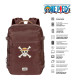 One Piece Skull Mochila de Viaje Mercury Grande 47x23x33cm, Marrón