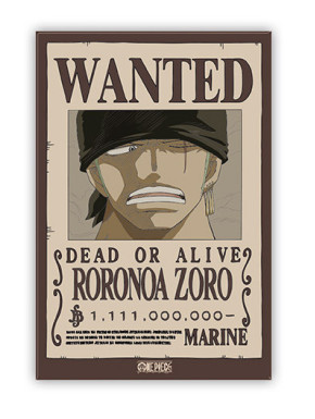 ONE PIECE - Standard Magnet - Wanted Zoro