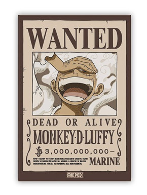 ONE PIECE - Standard Magnet - Wanted Luffy