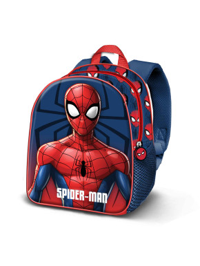 Mochila 3D Elite Azul Marvel Spiderman Solid