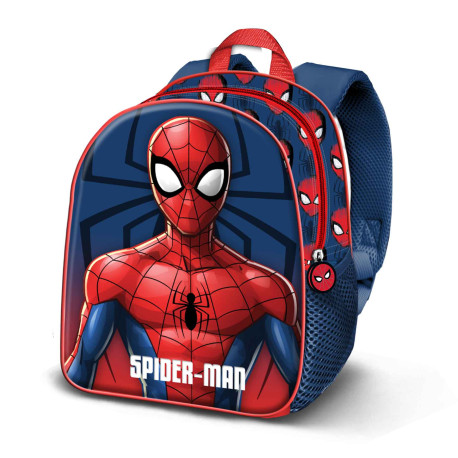 Mochila 3D Elite Azul Marvel Spiderman Solid