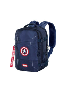 Mochila Mercury Viaje Cabina Avión Azul Marvel Capitán América Gears