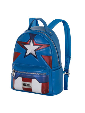 Mochila Heady Azul Marvel Capitán América Courage