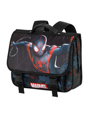 Mochila Cartable 2.0 Negro Marvel Spiderman Miles