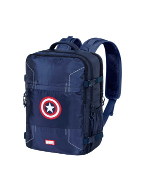 Mochila de Viaje Mercury Grande Azul Marvel Capitán América Gears