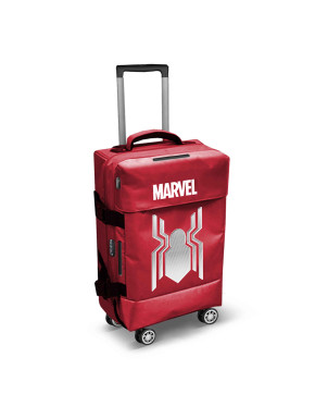 Maleta de Cabina 4 Ruedas Rojo Marvel Spiderman Spider