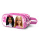 Estuche Portatodo 3D Doble Rosa Barbie Fashionista