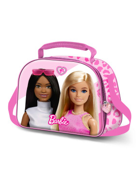 Bolsa Portamerienda 3D Rosa Barbie Fashionista