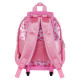 Mochila 3D con Ruedas Pequeña Rosa Barbie Fashion