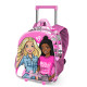 Mochila 3D con Ruedas Pequeña Rosa Barbie Brave