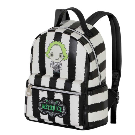 Mochila Heady Blanco Bitelchús / Beetlejuice Stripes