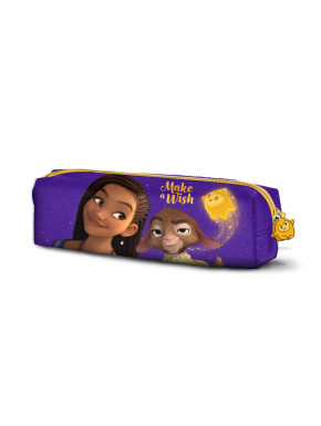 Estuche Portatodo Cuadrado Lila Wish: El Poder De Los Deseos Star Disney