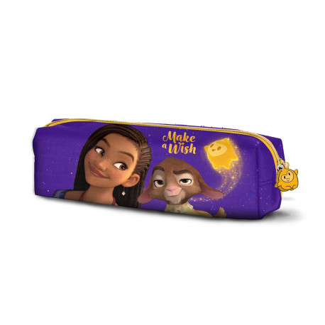 Estuche Portatodo Cuadrado Lila Wish: El Poder De Los Deseos Star Disney