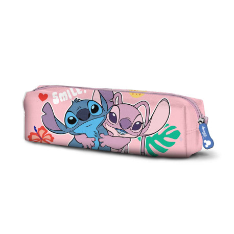 Estuche Portatodo Cuadrado Rosa Disney Lilo y Stitch Island