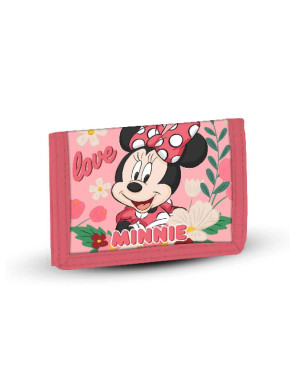 Billetero Velcro Rosa Minnie Mouse Garden Disney