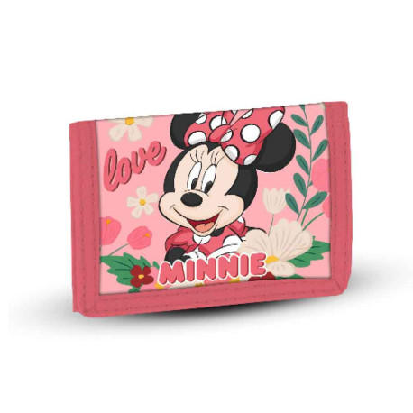 Billetero Velcro Rosa Minnie Mouse Garden Disney