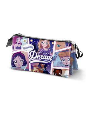 Estuche Portatodo Triple Disney Princesas Comic