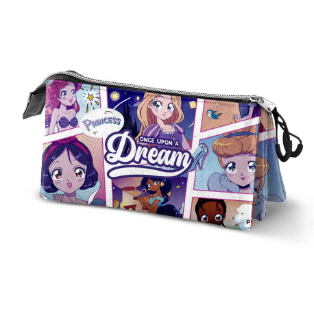 Estuche Portatodo Triple Disney Princesas Comic