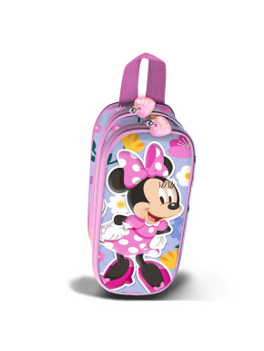 Estuche Portatodo 3D Doble Lila Disney Minnie Mouse Spring