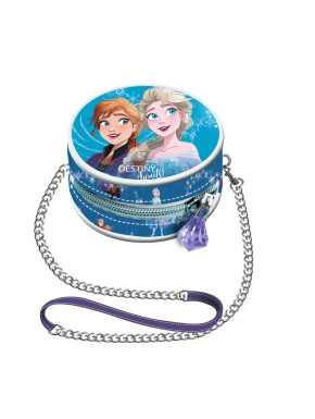 Mini Bolso con Cadena Redondo Azul Disney Frozen 2 Destiny