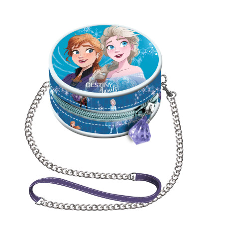 Mini Bolso con Cadena Redondo Azul Disney Frozen 2 Destiny