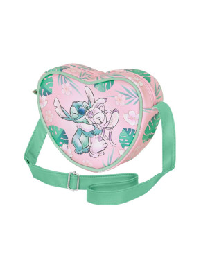 Bolso Corazón Casual Rosa Lilo y Stitch Hug Disney