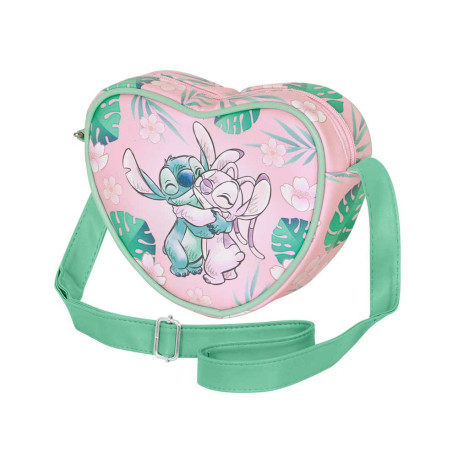 Bolso Corazón Casual Rosa Lilo y Stitch Hug Disney