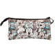 Estuche Portatodo Triple Gris Disney Minnie Mouse Drawing