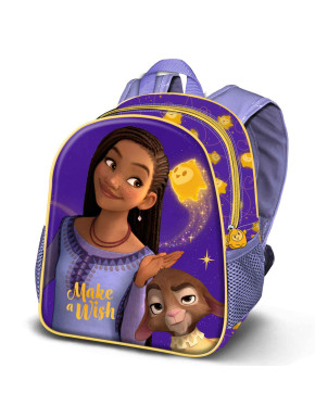 Mochila 3D Pequeña Lila Disney Wish: El Poder De Los Deseos Star