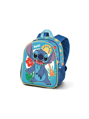 Mochila 3D Pequeña Azul Disney Lilo y Stitch Smile