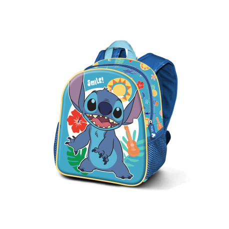 Mochila 3D Pequeña Azul Disney Lilo y Stitch Smile