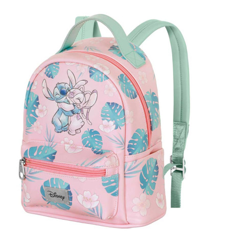 Mochila Heady Pequeña Rosa Disney Lilo y Stitch Hug