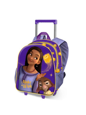 Mochila 3D con Ruedas Pequeña Lila Disney Wish: El Poder De Los Deseos Star