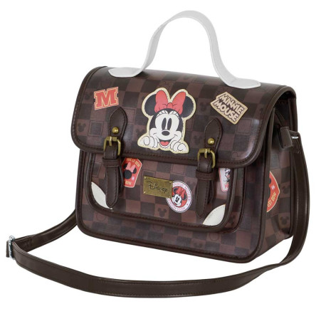 Bolso-Mochila Satchel Marrón Disney Minnie Mouse Journey