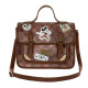 Bolso-Mochila Satchel Marrón Disney Mickey Mouse Journey