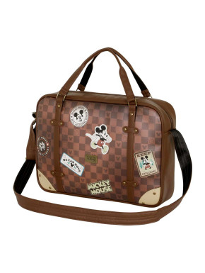 Bolso Ordenador Laptop Marrón Disney Mickey Mouse Journey