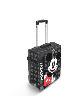 Maleta de Cabina Plegable Negro Disney Mickey Mouse Surprise