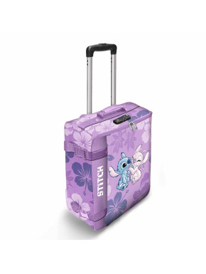 Maleta de Cabina Plegable Rosa Stitch & Angel Lilo y Stitch Disney