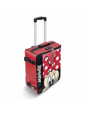 Maleta de Cabina Plegable Rojo Disney Minnie Mouse Curious